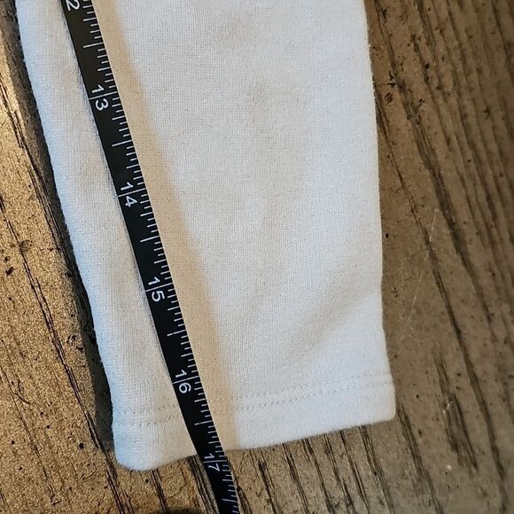 Cream shimmer sweatpant jogger size XS - Picture 6 of 10